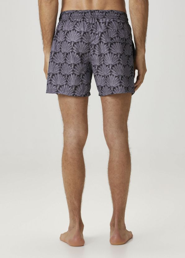 Beymen Collection Black Leaf Print Swimsuit Shorts - 4
