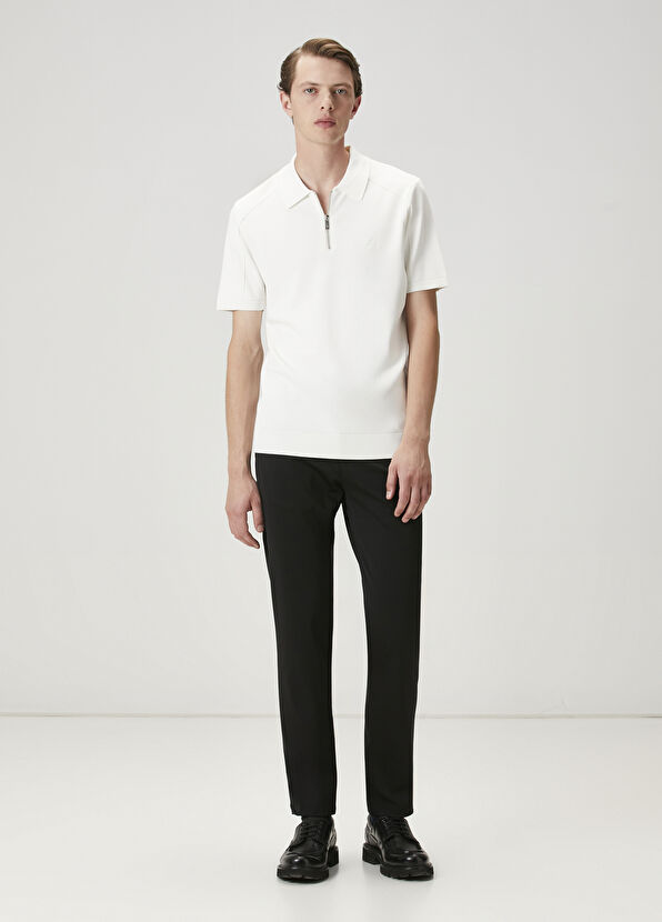 Beymen Club Black Diagonal Patterned Sports Pants - 1