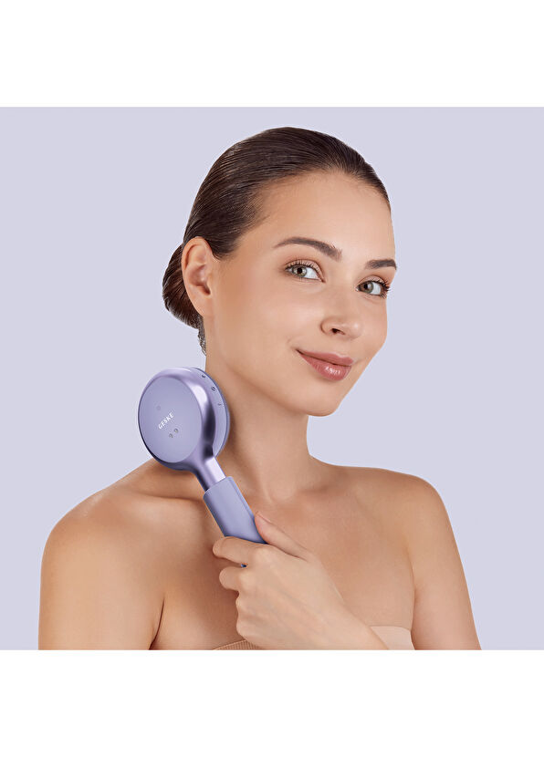 Geske Sonic LED Full-Body Brush 9 in 1 Purple Vücut Cilt Bakım Cihazı - 3