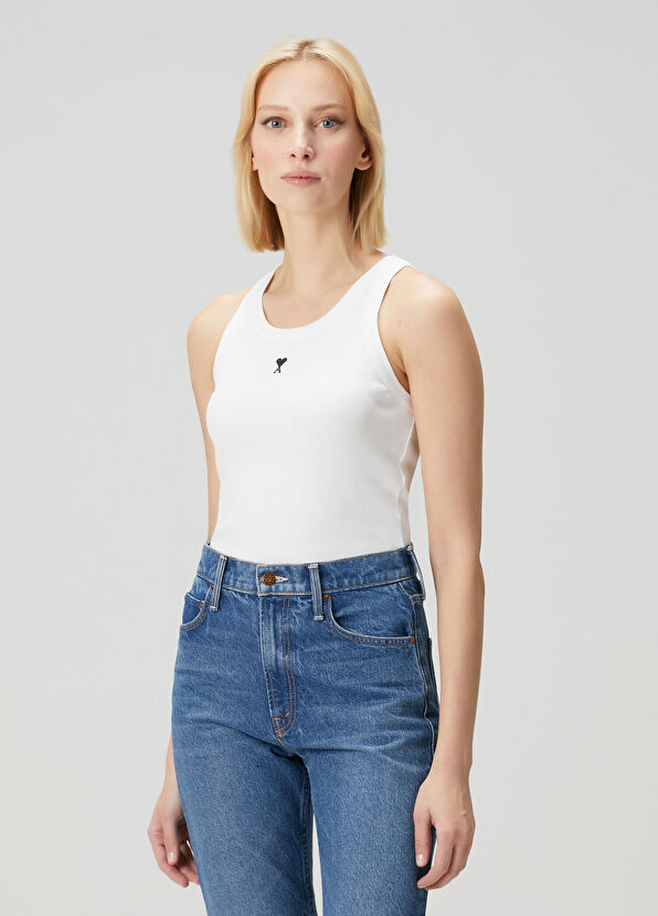 Ami Paris White Tank Top - 1
