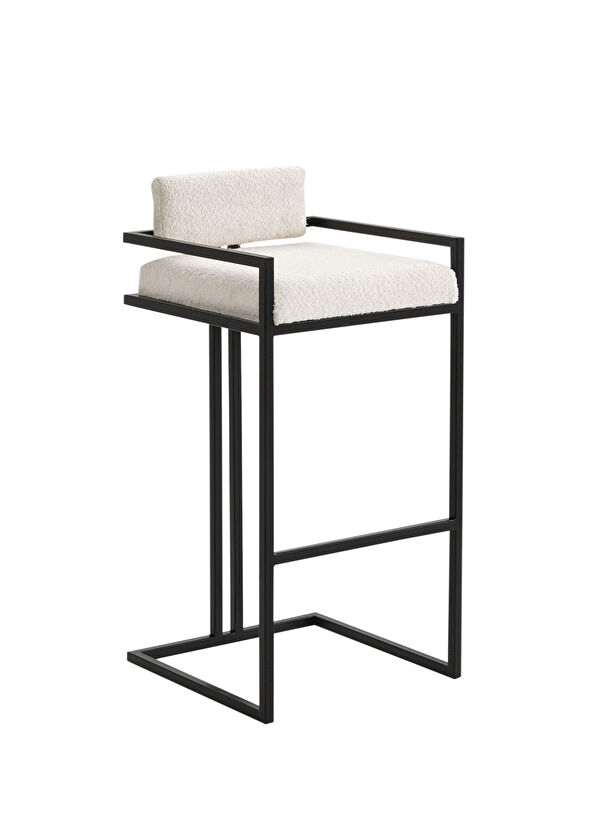 Solano Design Tush Beyaz Bar Sandalyesi - 1