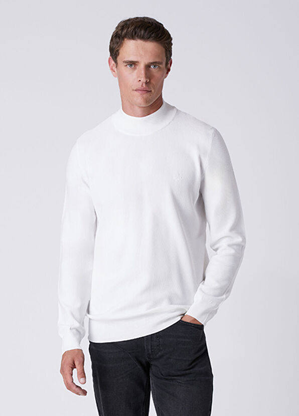 Beymen Club Off-White Half Turtleneck Sweater - 2