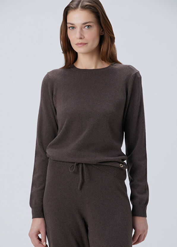 Kahverengi Kaşmir Triko - Görsel 6