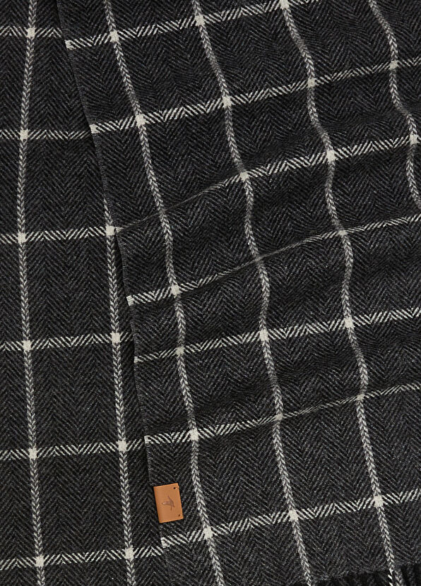 Beymen Club Gri Erkek Yün Kaşmir Karışımlı Atkı - 3