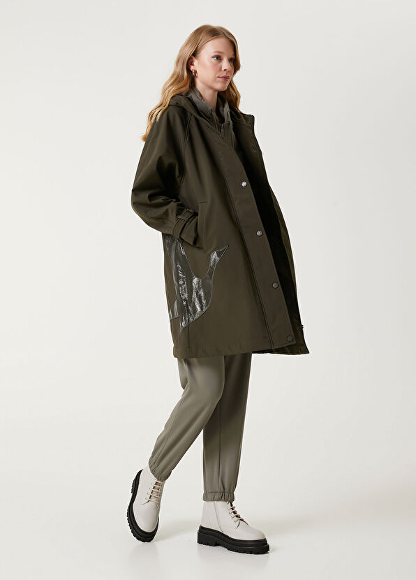 Beymen Club Khaki Hooded Coat - 1
