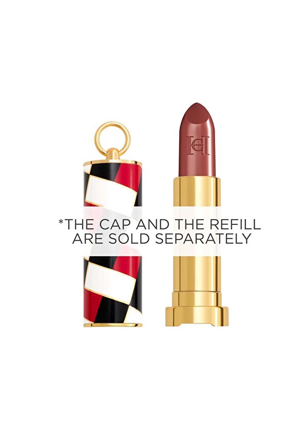 Carolina Herrera Lipstick Cap Print Red Tartan - 2