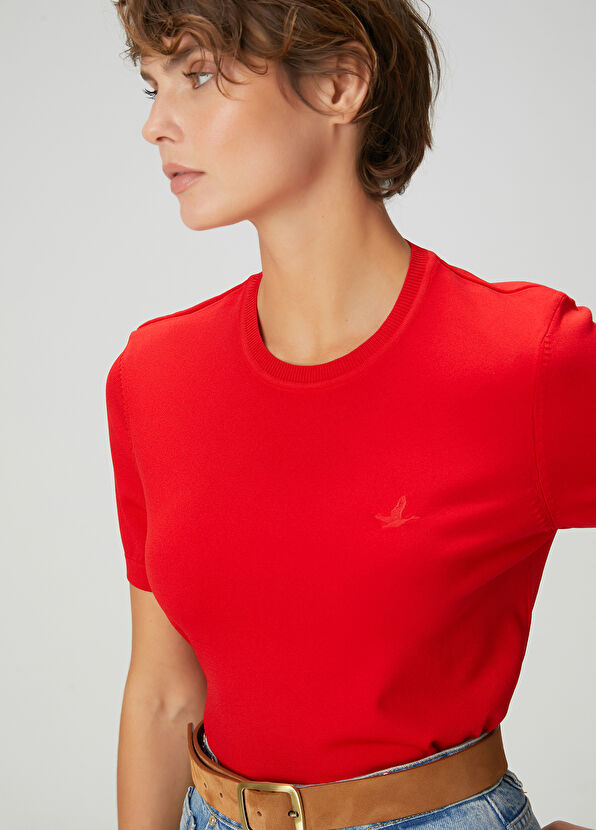 Beymen Club Kırmızı Kısa Kol Triko - 2