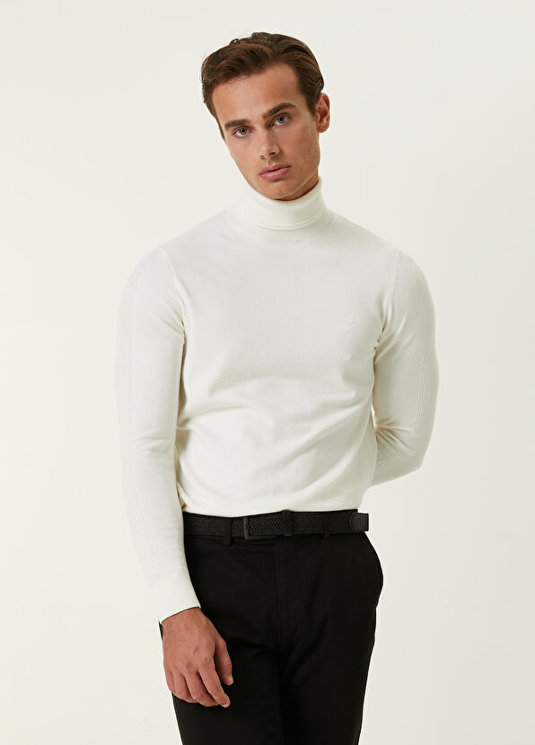 Beymen Club Ecru Turtleneck Basic Sweater - 1