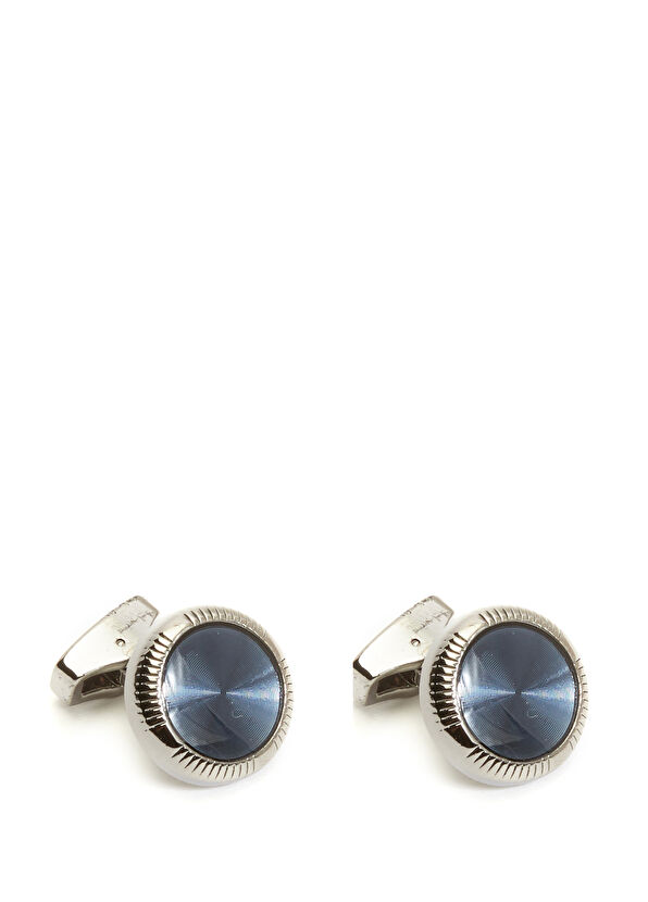 Beymen Club Navy Blue Patterned Cufflinks - 1