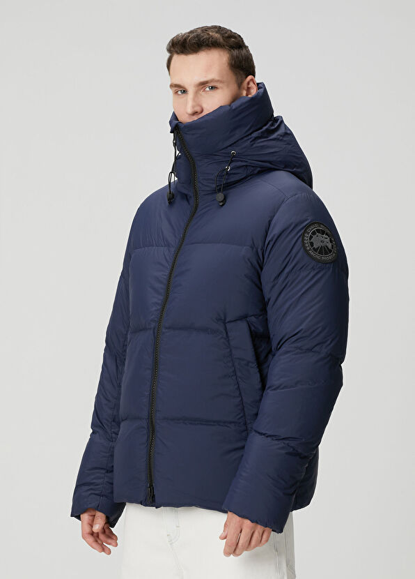 Canada Goose Crofton Enduraluxe Navy Blue Hooded Puff Jacket - 3