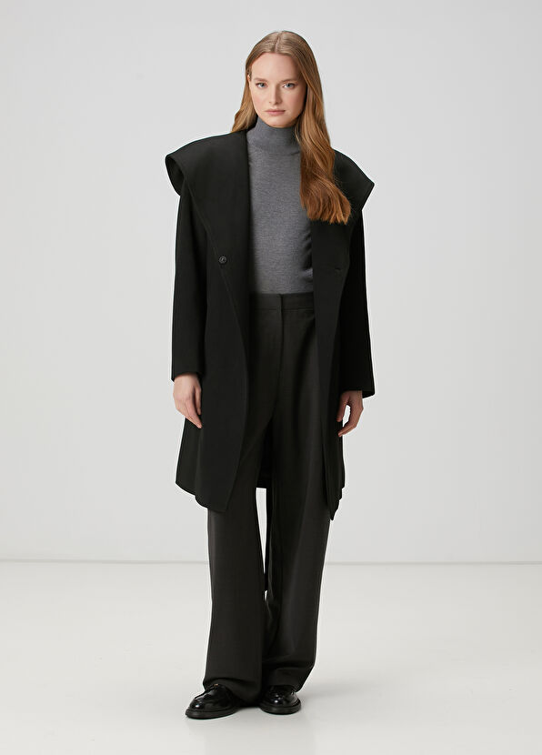 Beymen Club Black Hooded Coat - 3