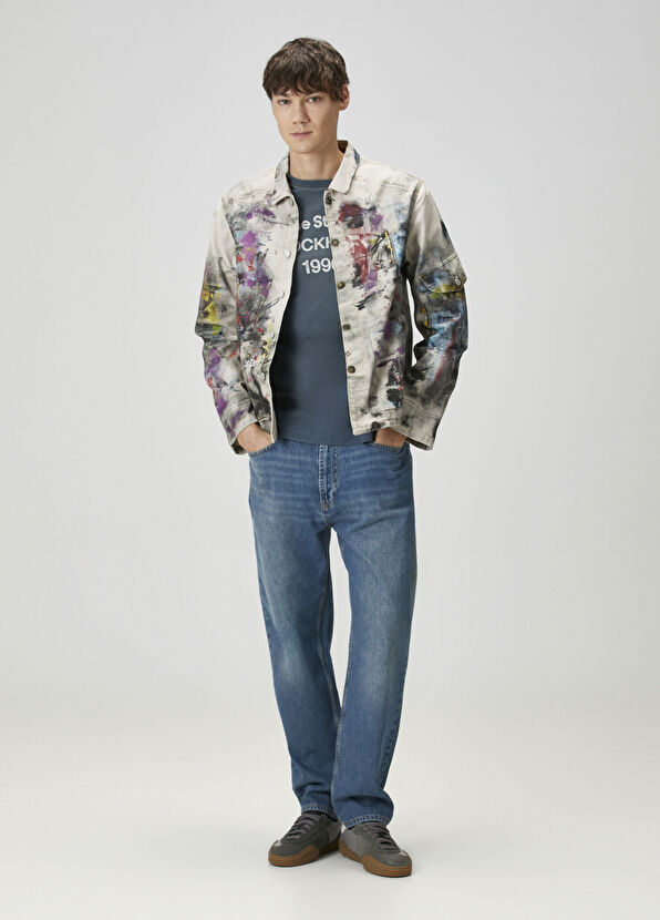 Acne Studios Regular Fit Printed Canvas Jacket - 2