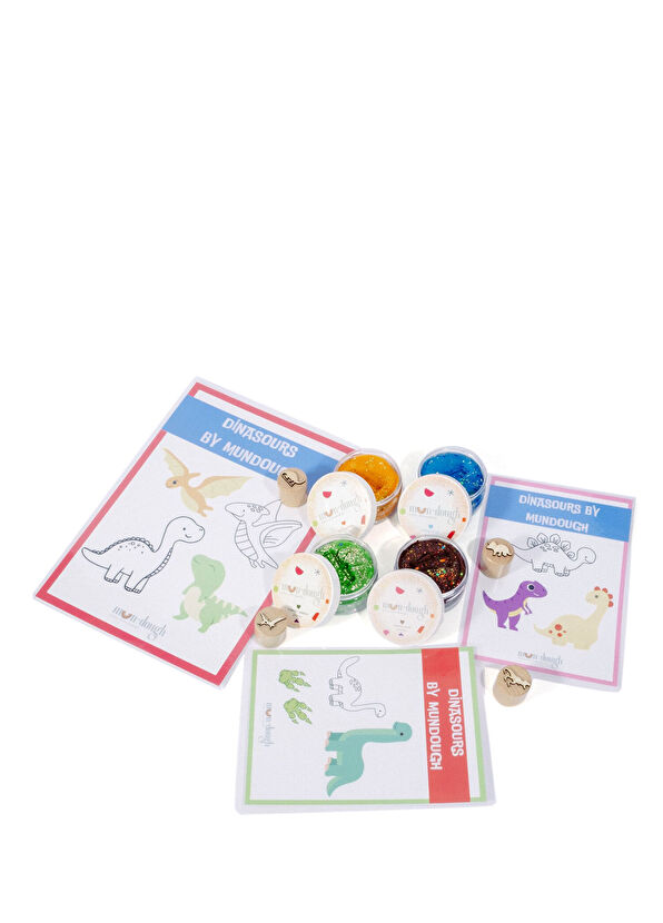 Mundough Dinasours Multicolor Play Dough Set - 1