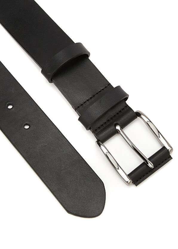 Beymen Club Black Men's Leather Belt - 2