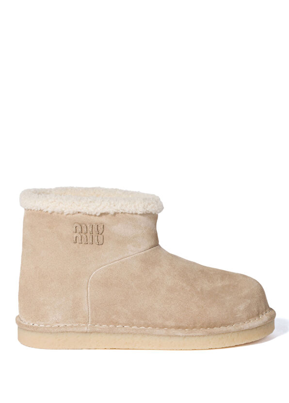 Miu Miu Naturel Süet Kadın Bot - 1