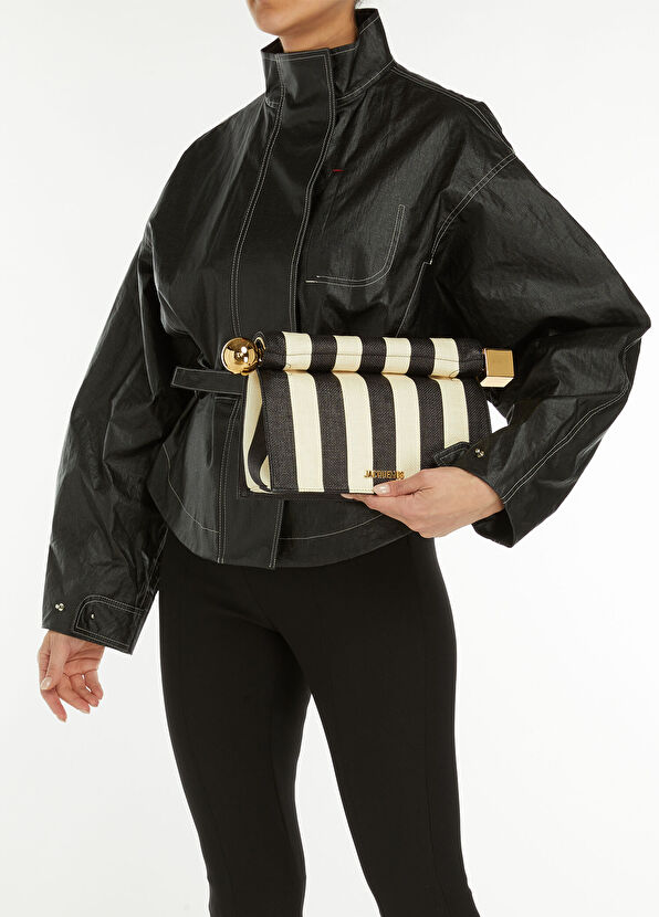 The Rond Carré Bej Siyah Kadın El Portföyü - Görsel 3