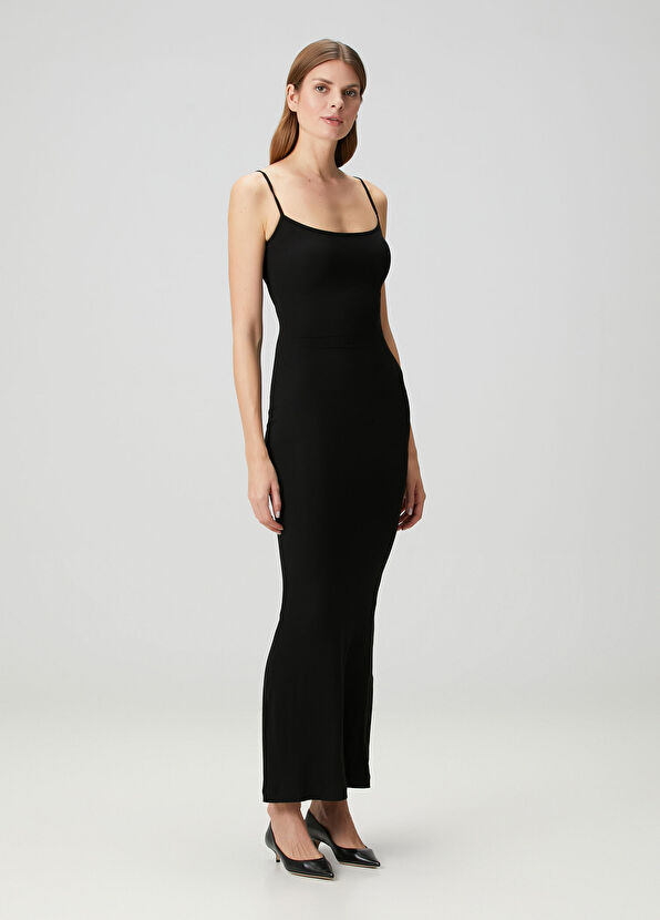 Skims Siyah Uzun Elbise - 2