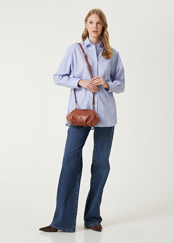 Beymen Club Volume Mini Taba Kadın Deri El Portföyü - 2