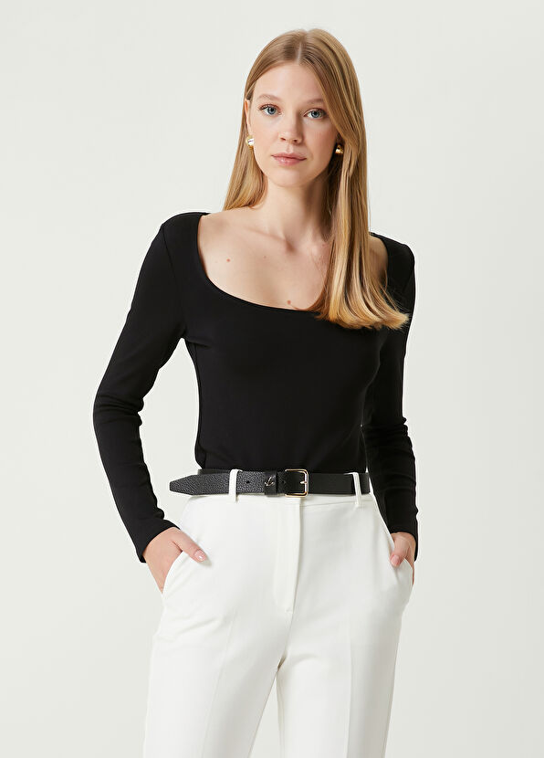 Beymen Club Black Long Sleeve T-Shirt - 1