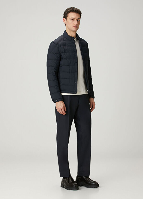 Lacivert Puff Mont - Görsel 3