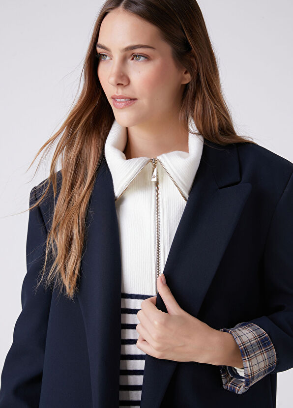 Beymen Club Navy Blue Sleeve End Garnish Blazer - 2