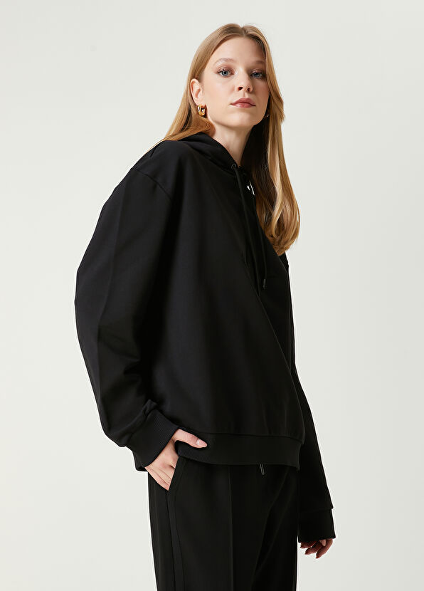 Beymen Club Siyah Logo Nakışlı Sweatshirt - 1