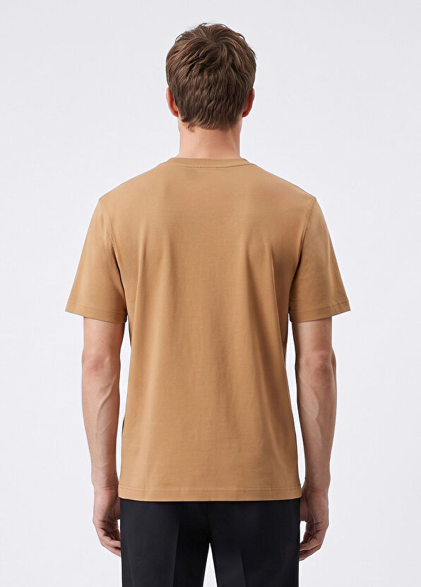 Beymen Club Relax Fit Siyah Deri Artwork Patchli T-shirt - 4