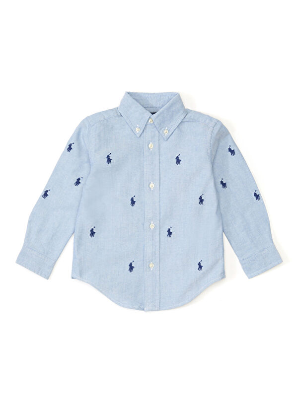 Polo Ralph Lauren Mavi Çocuk Gömlek - 1