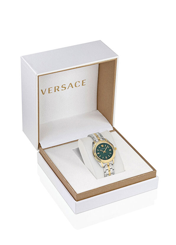 VRSCVE6C00423 Altın Rengi Metalik Gri Kadın Kol Saati - Görsel 5