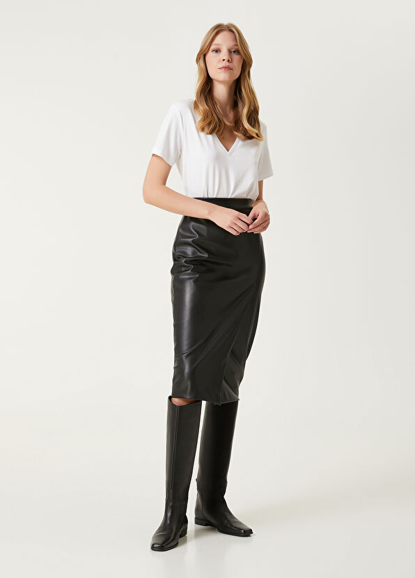 Beymen Club Black Midi Skirt - 1