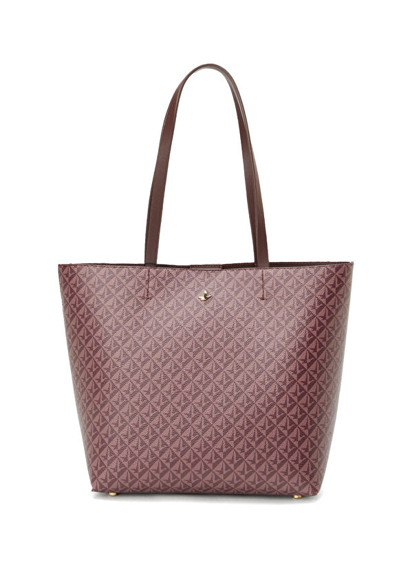 Beymen Club Monogram Bordo Kadın Çanta - 1