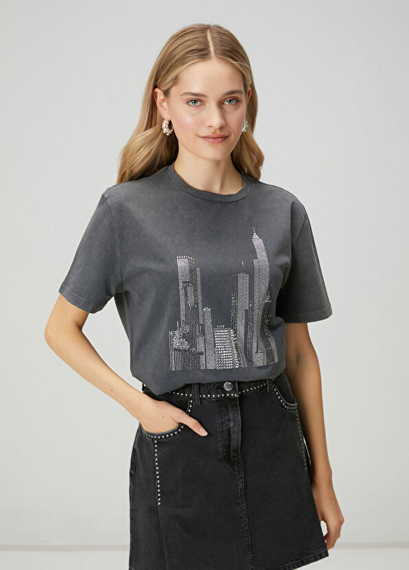 Beymen Club Antrasit T-shirt - 1