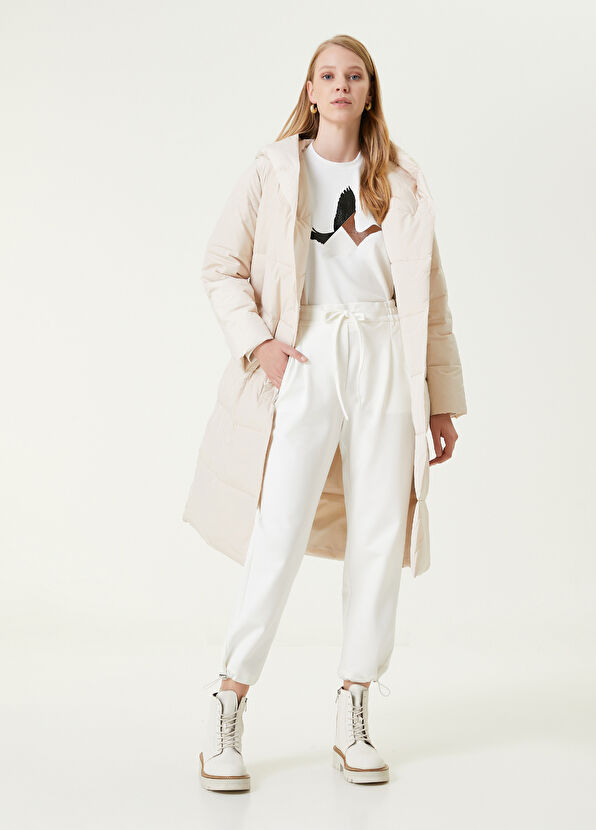 Beymen Club Kırık Beyaz Stoper Paça Jogger Pantolon - 1