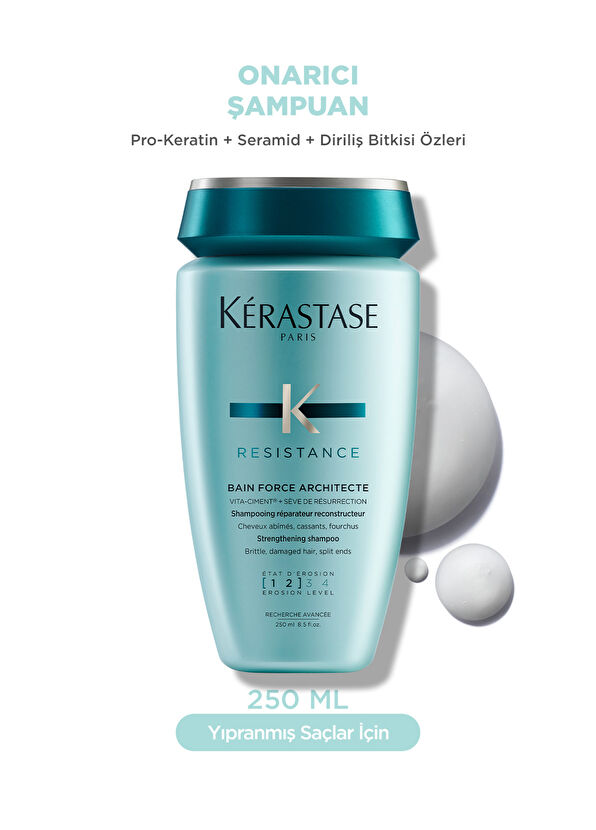 Kerastase Resistance Bain Force Architecte Yıpranmış Saçlar İçin Onarıcı Şampuan 250 ml - 2