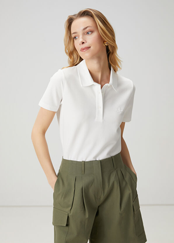 Beymen Club Beyaz Pike Polo T-shirt - 4