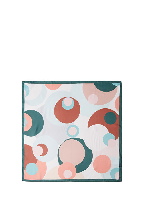 Beymen Club Çok Renkli Desenli Saten Fular - 2