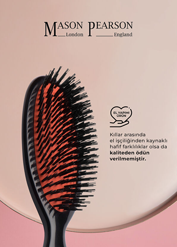 Mason Pearson Pocket Boar Bristle B4 Dark Hair Brush - 2