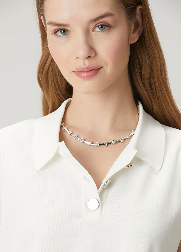 Beymen Club Silver Taşlı Kadın Kolye - 1