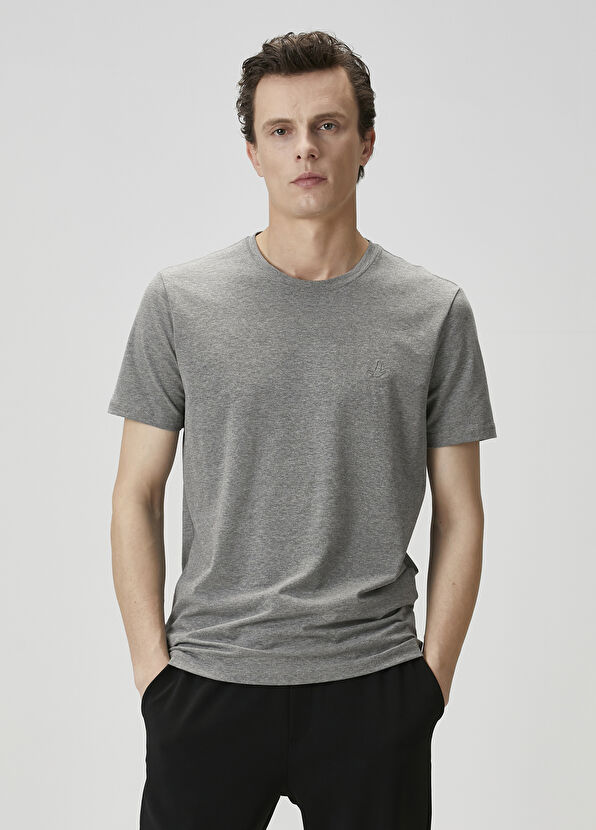 Beymen Club Antrasit Melanj T-shirt - 1