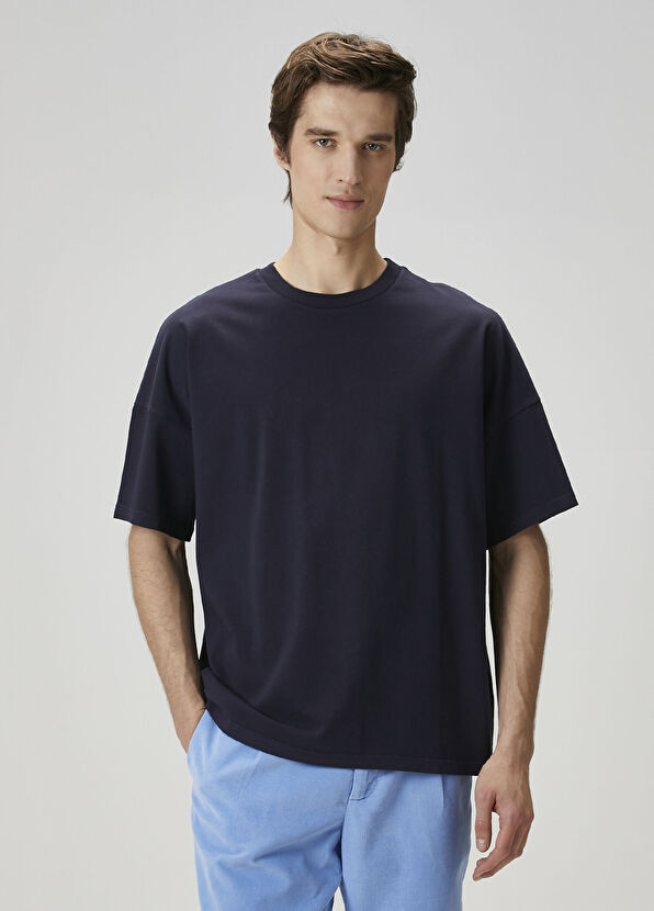 American Vintage Lacivert T-shirt - 1