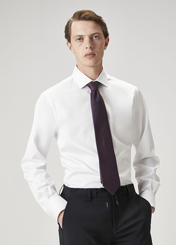 Beymen Club Custom Fit White Non-Iron Shirt - 4