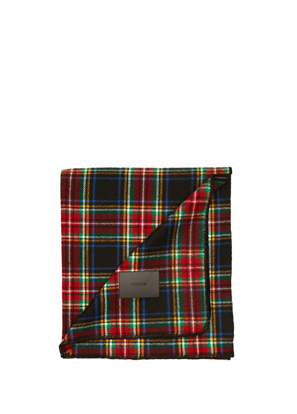 Beymen Hediye Lacivert Ekose Desenli Battaniye - 1