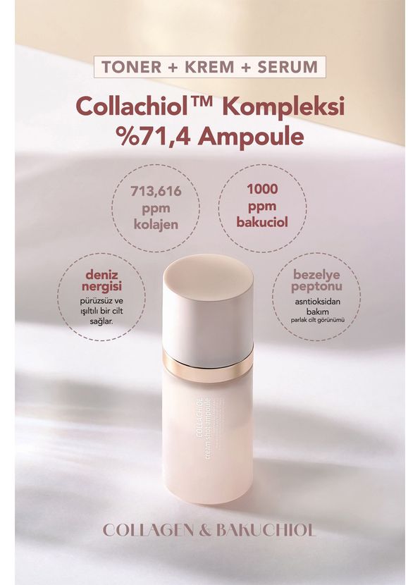 CELLRE Çift Katmanlı 3'ü Bir Arada Kolajen Bakuchiol Shot Collachiol Mist Tonik+Serum+Krem 55 ml - 2