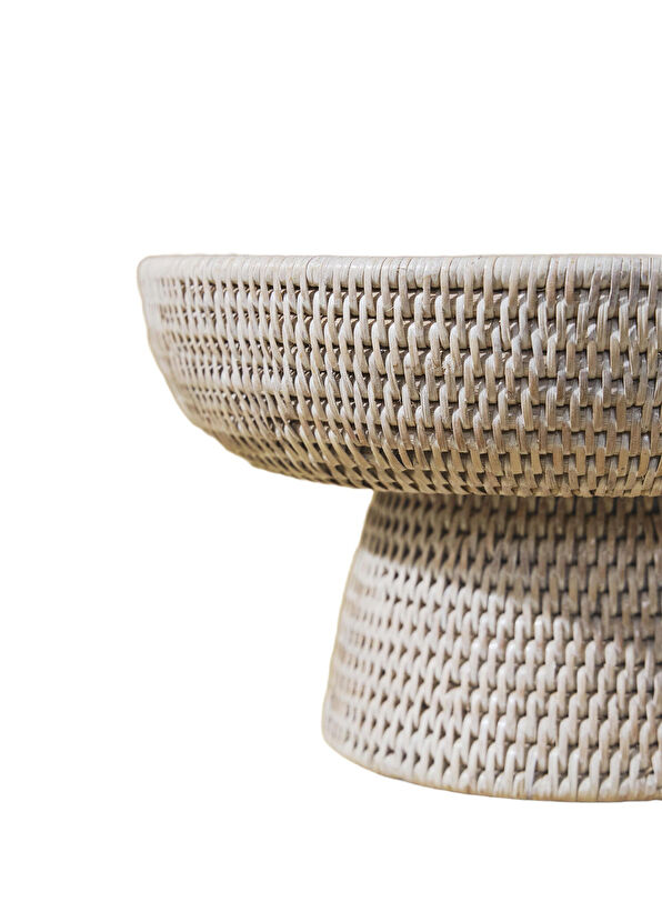 King Zoo Minimal Rattan Meyve Kasesi   - 2