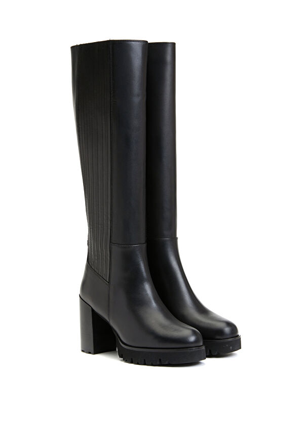 Beymen Club Siyah Kadın Deri Çizme - 2