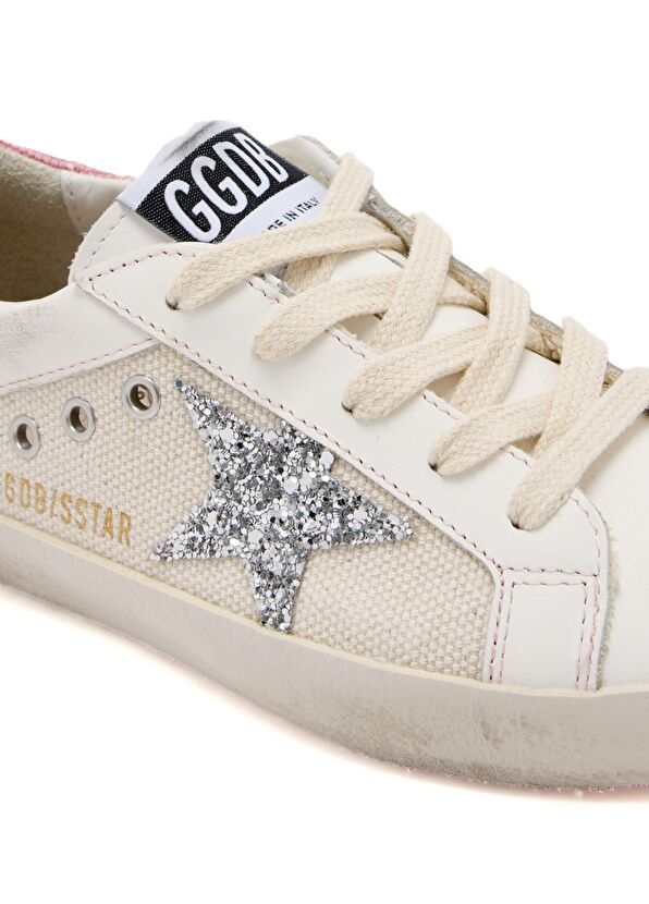Golden Goose SuperStar Pembe Beyaz Kız Çocuk Deri Sneaker - 4