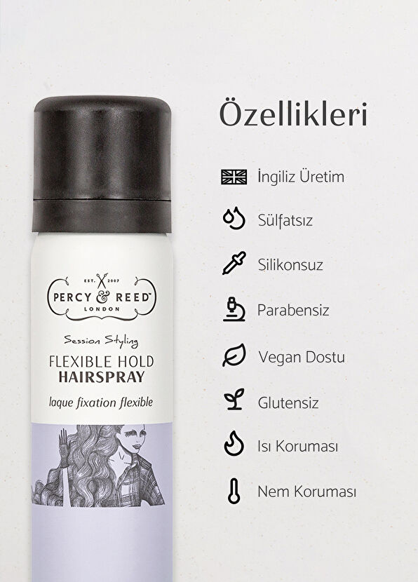 Percy & Reed Session Styling Esnek Tutuşlu Şekillendirici Saç Spreyi 50 ml - 2