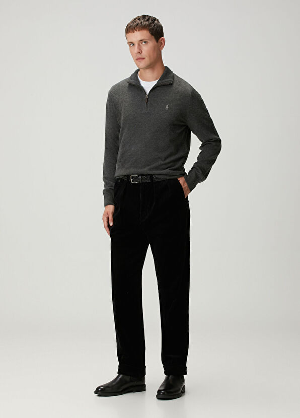 Polo Ralph Lauren Siyah Kadife Pantolon - 1