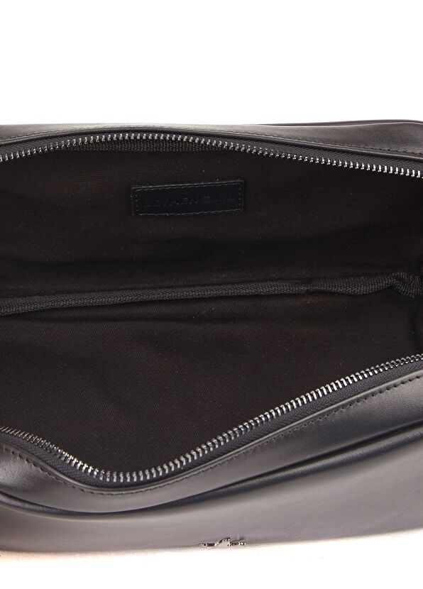 Beymen Club Napa Siyah Logolu Deri Tıraş Çantası - 4