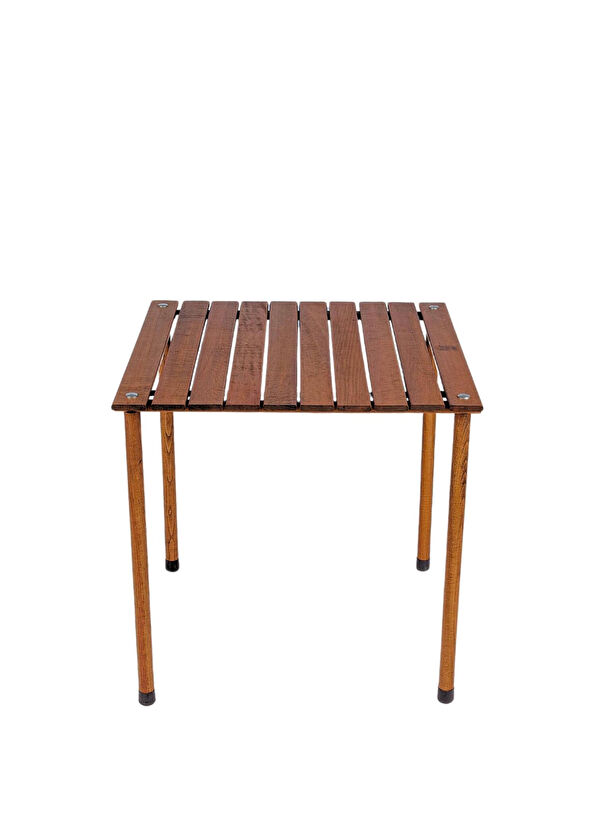 Bag The Joy Wooden Brown Foldable Camping Table 60x60x55 cm - 2